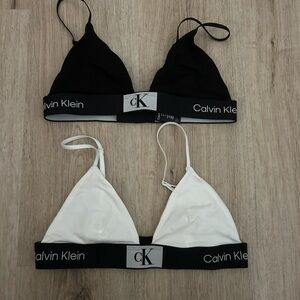 Calvin Klein Black and White Bralette Set